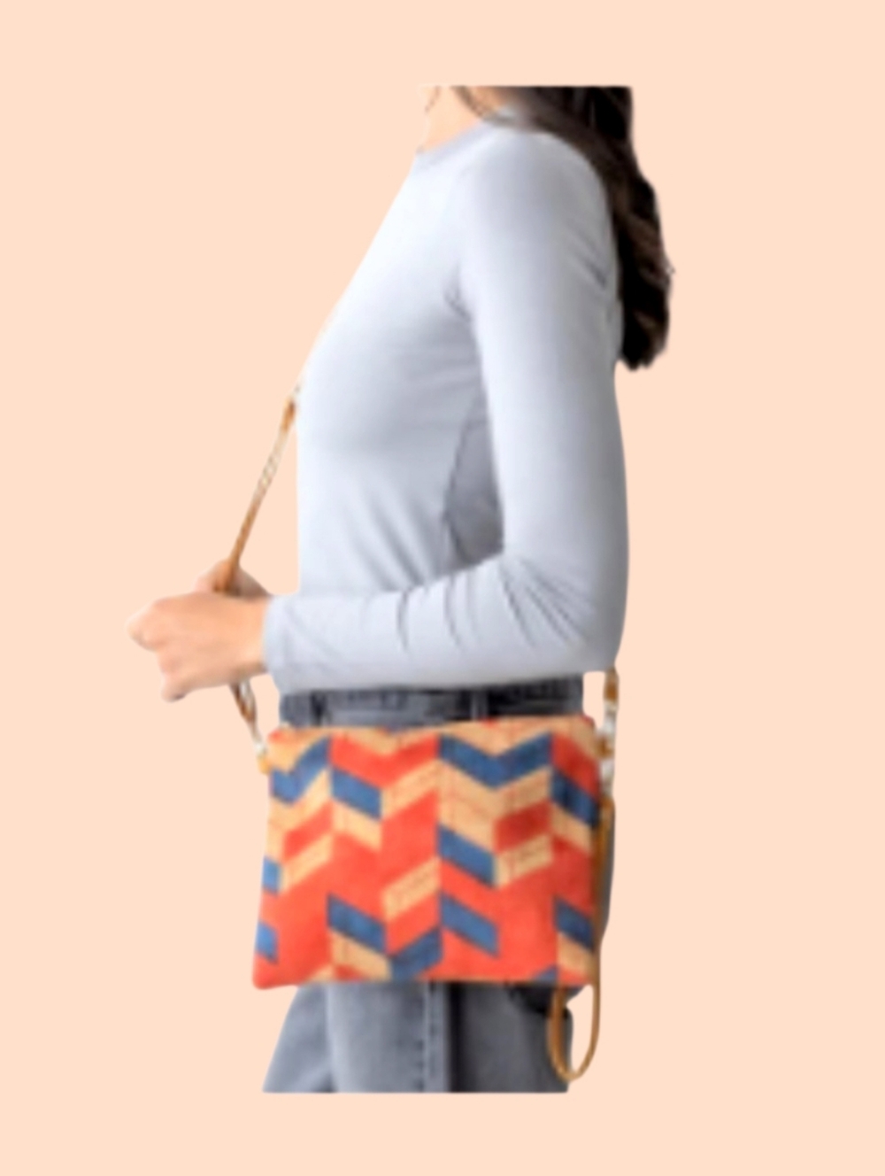 Summit Stripe Wristlet Clutch
